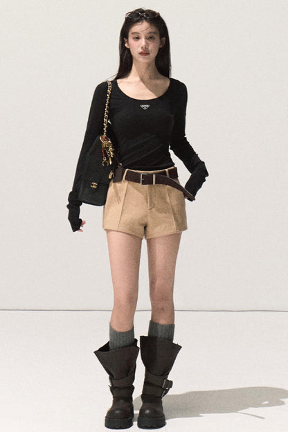 Night Woolen Short Pants