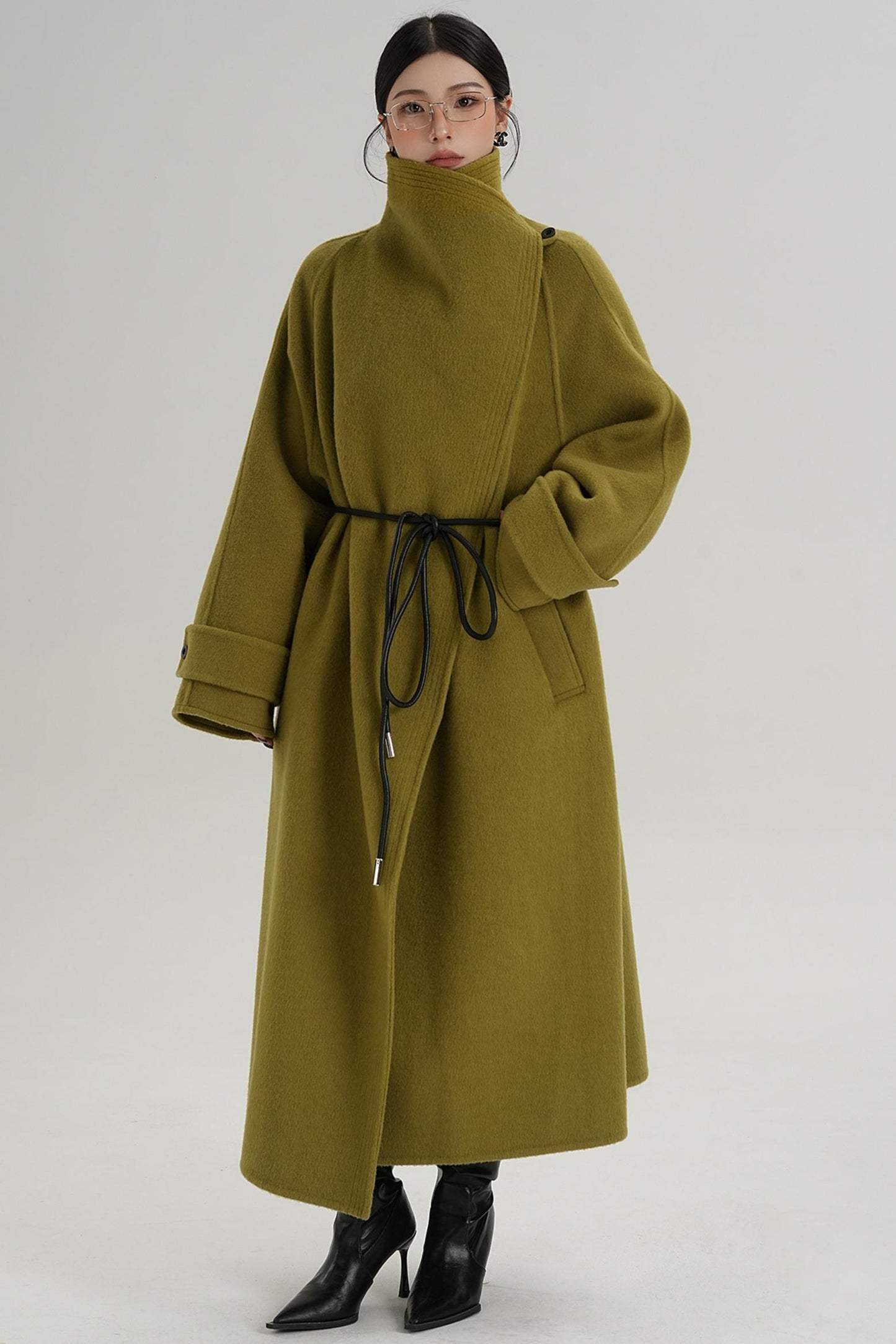 Ultra-High Reversible Wool Coat
