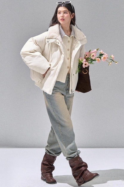 Fake Two Polo Lapel Sweater Skirt Set-Up