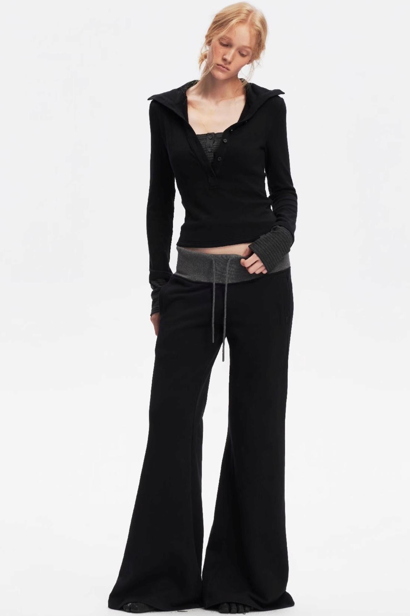 Henry Collar Knitted Top