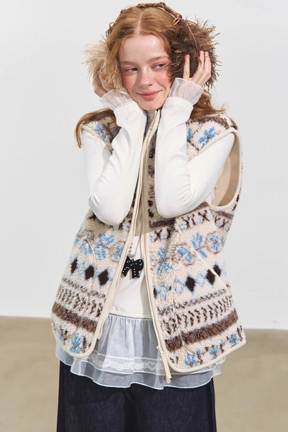 Polar Fleece Jacquard Jacket Set-Up