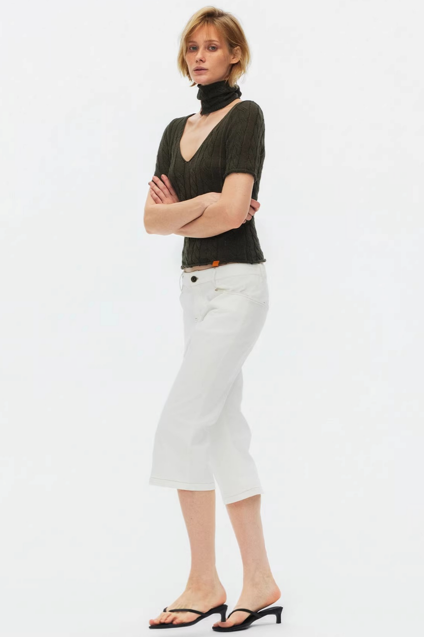 Vintage Exposed Seam Flared Jeans