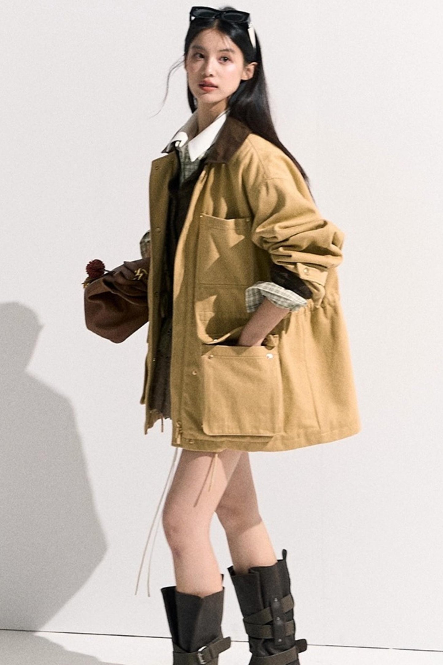 Vintage Crewneck Wool Knit Cardigan