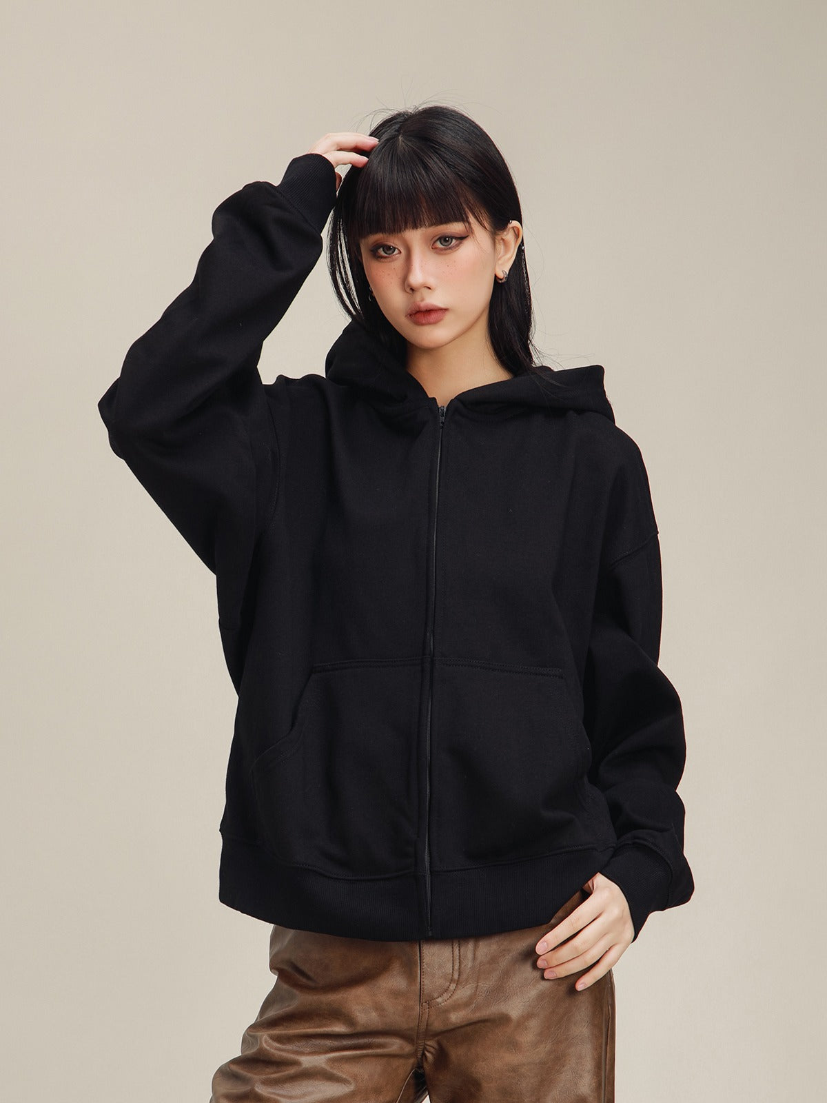 American cardigan hooded jacket