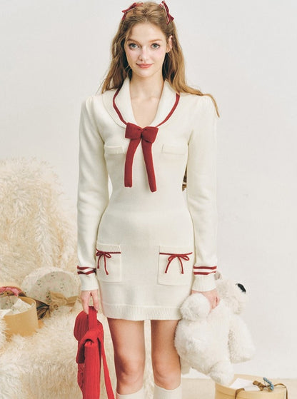 Sailor Knitted Dress