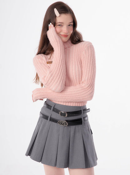 American slim thickened knit sweater