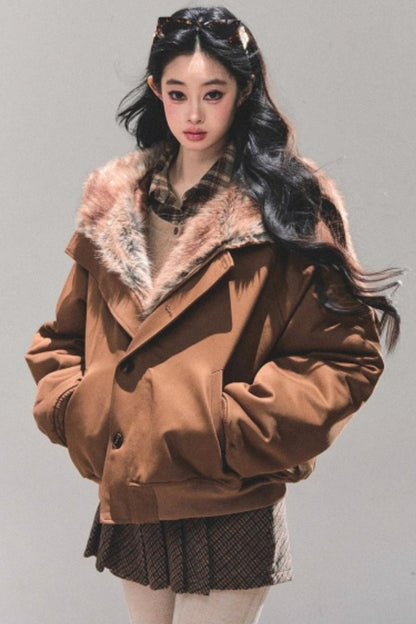 Plush Winter Padded Coat