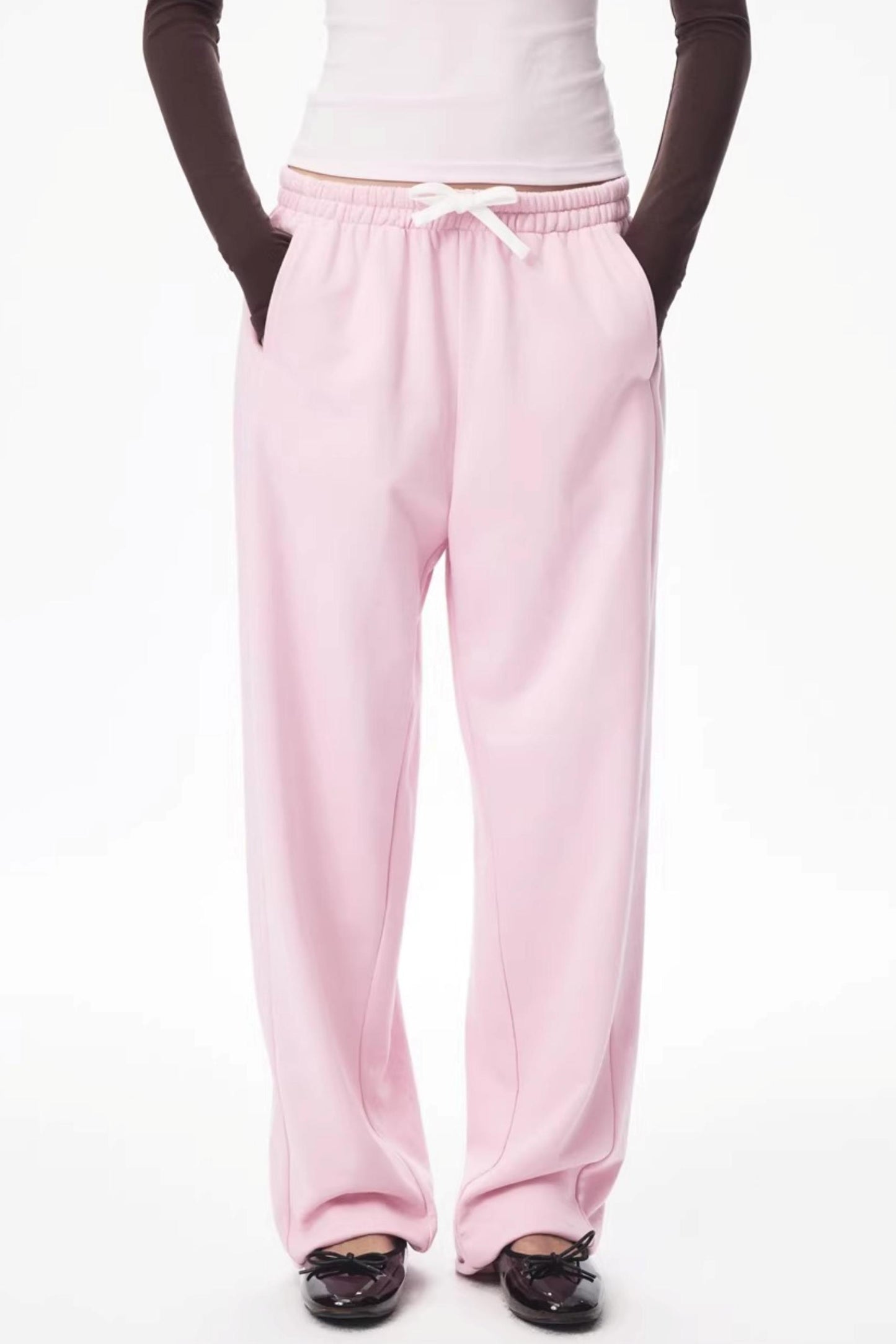 Color-Blocked Carrot Pants