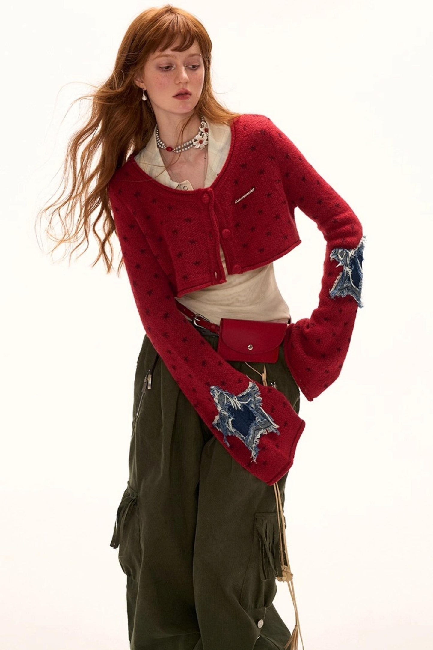 Luxury Slim Plaid Mesh Tee