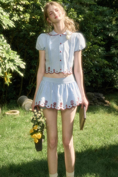 Pure Lace Airy Shirt Set-Up