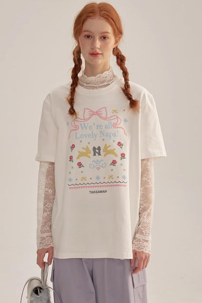 Spring Lace Sheer Top