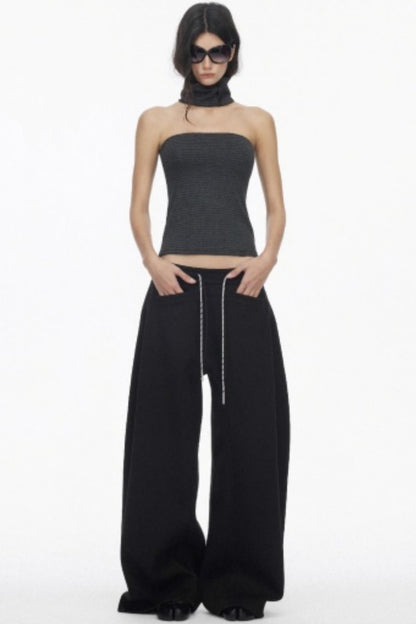 Classic Wide-Leg Fleece Sweatpants