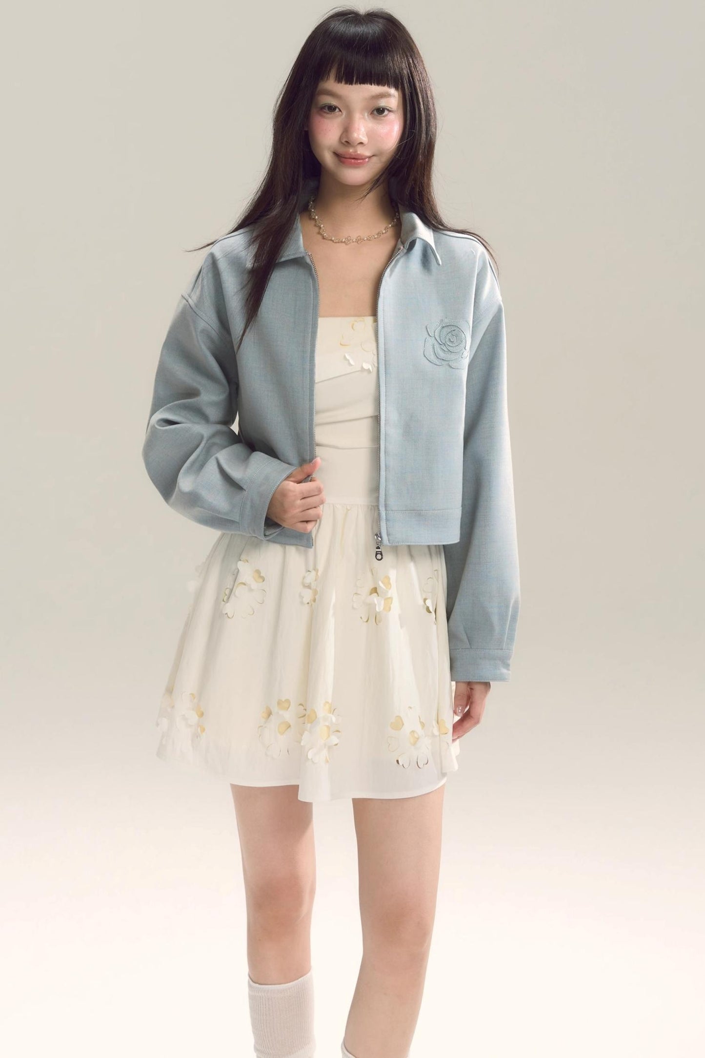 Coastal Floral Halter Dress