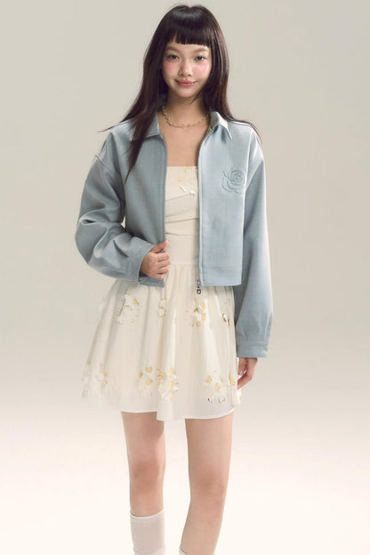 Coastal Floral Halter Dress