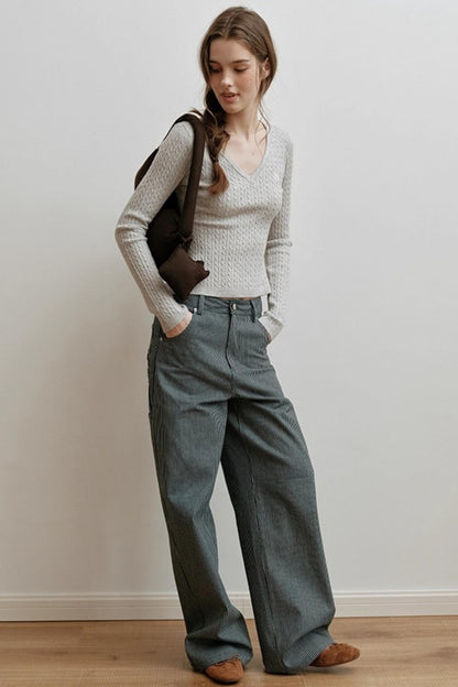 Velvet Twist Knitting Top