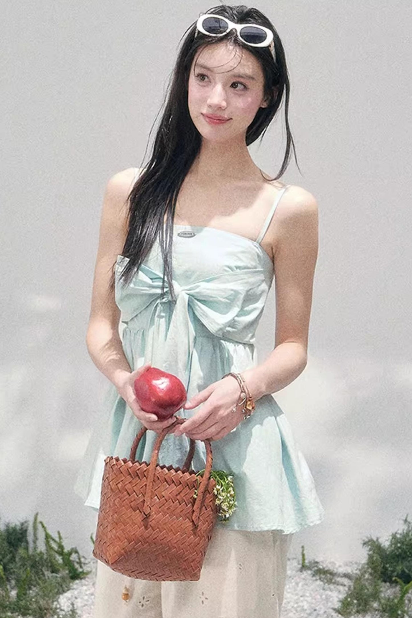 Whisper of Blues Babydoll Top