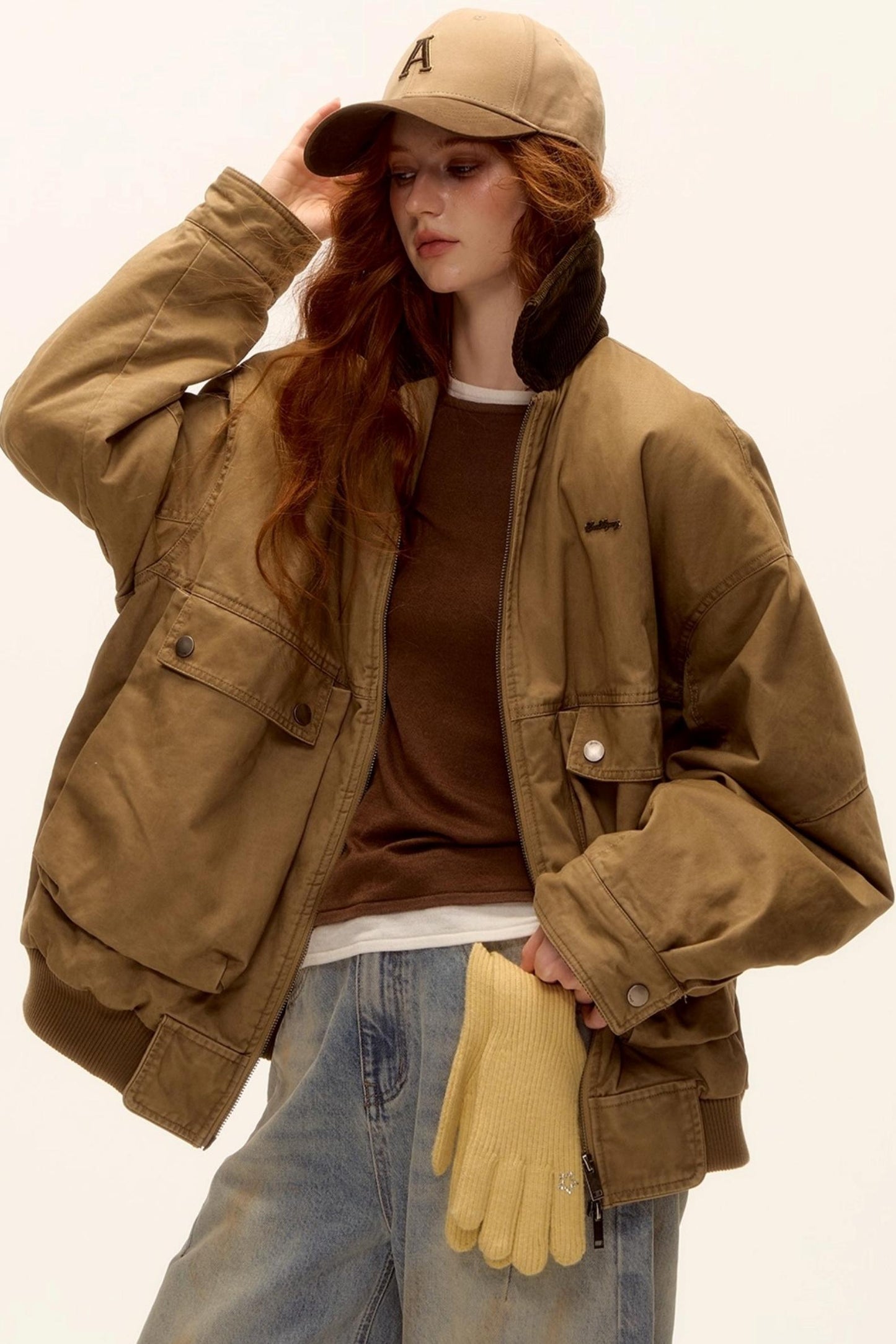 Corduroy Patchwork Retro Jacket Set-Up