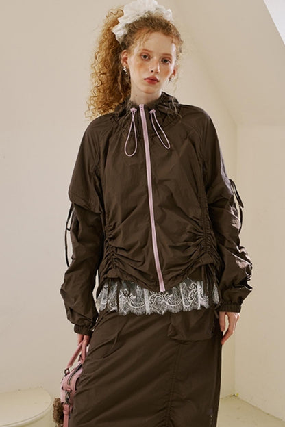 Versatile Color-Block Jacket Skirt Set-Up