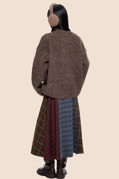 Stand-Up Vintage Sweater Jacket