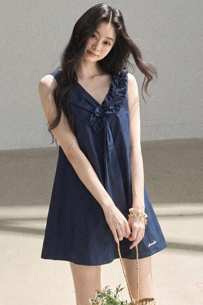 Seaside Breeze Ruffled Dress