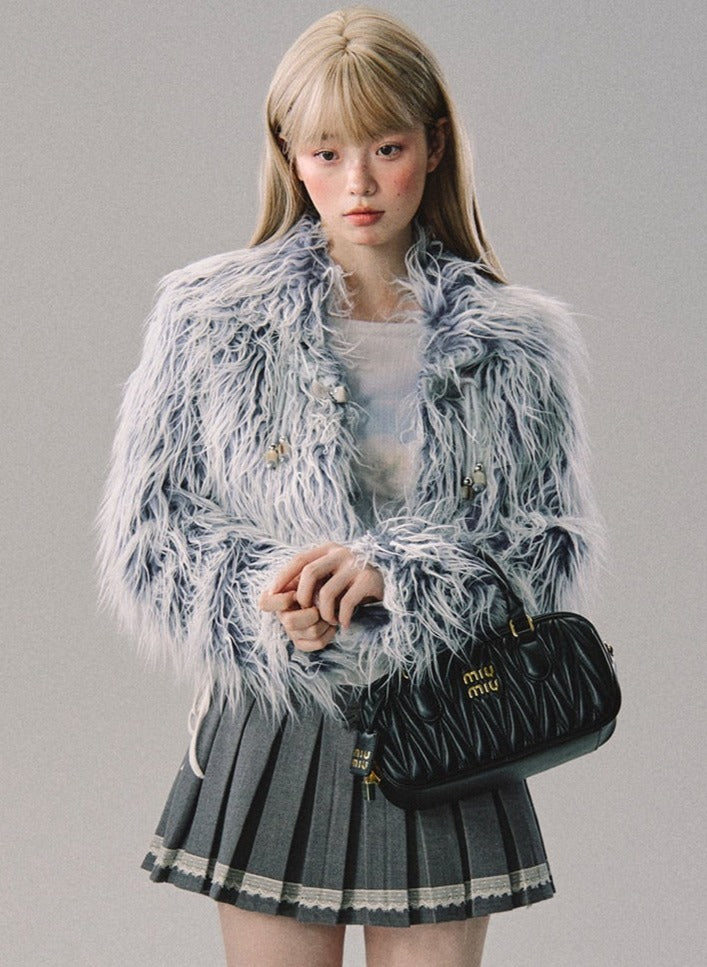 Loose fit fur Coat