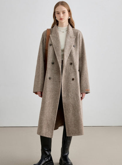 Middle Length Thickened Wool Coat