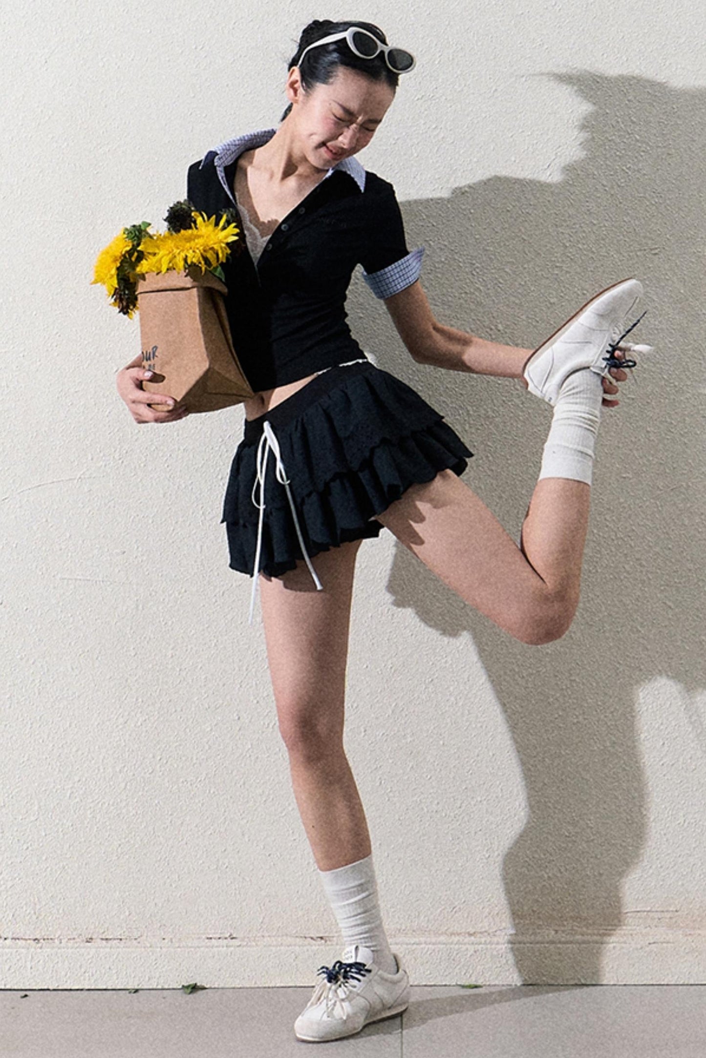 Elegant Layered Lace Skirt