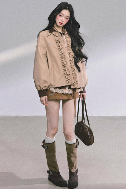 French Lace Stripe Shirt Set-Up