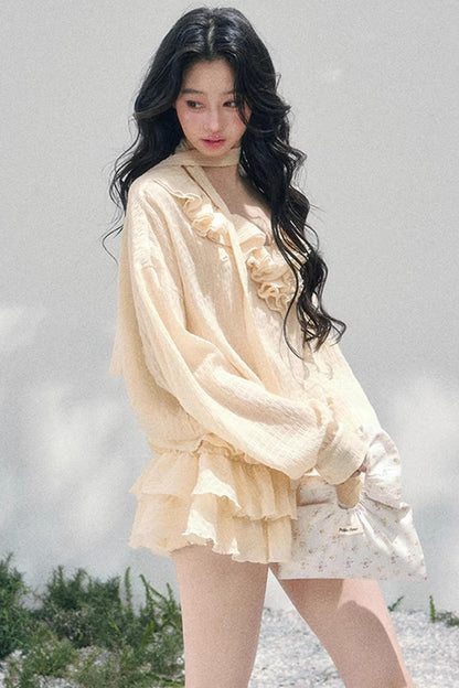 Evening Breeze French Dress Set