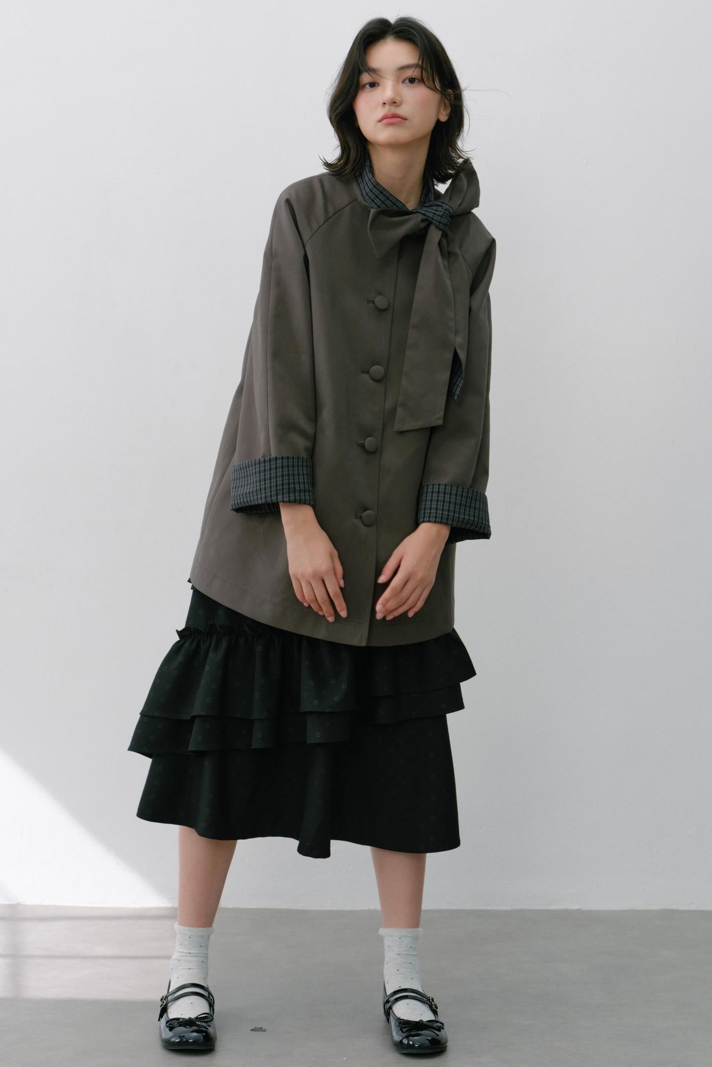 Vintage White Flower Puffy Skirt