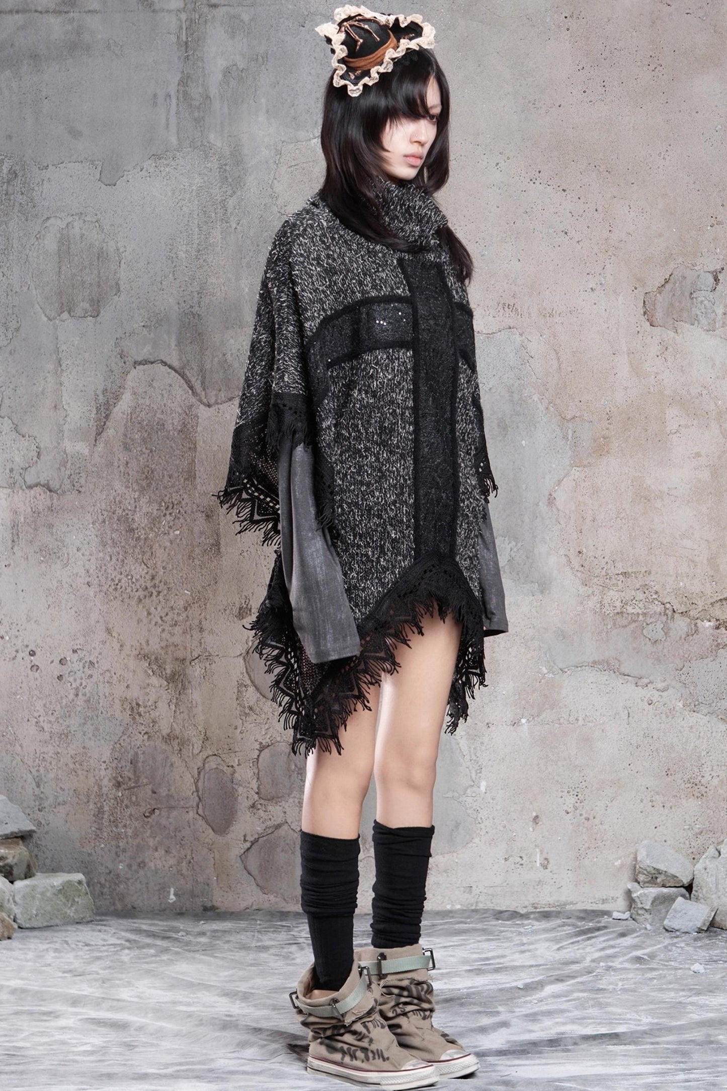 Retro Punk Cross Cloak