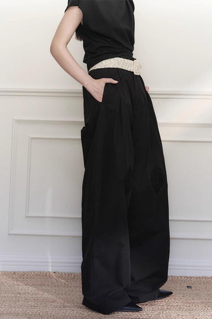 Grandmothers Crochet Wide-Leg Pants