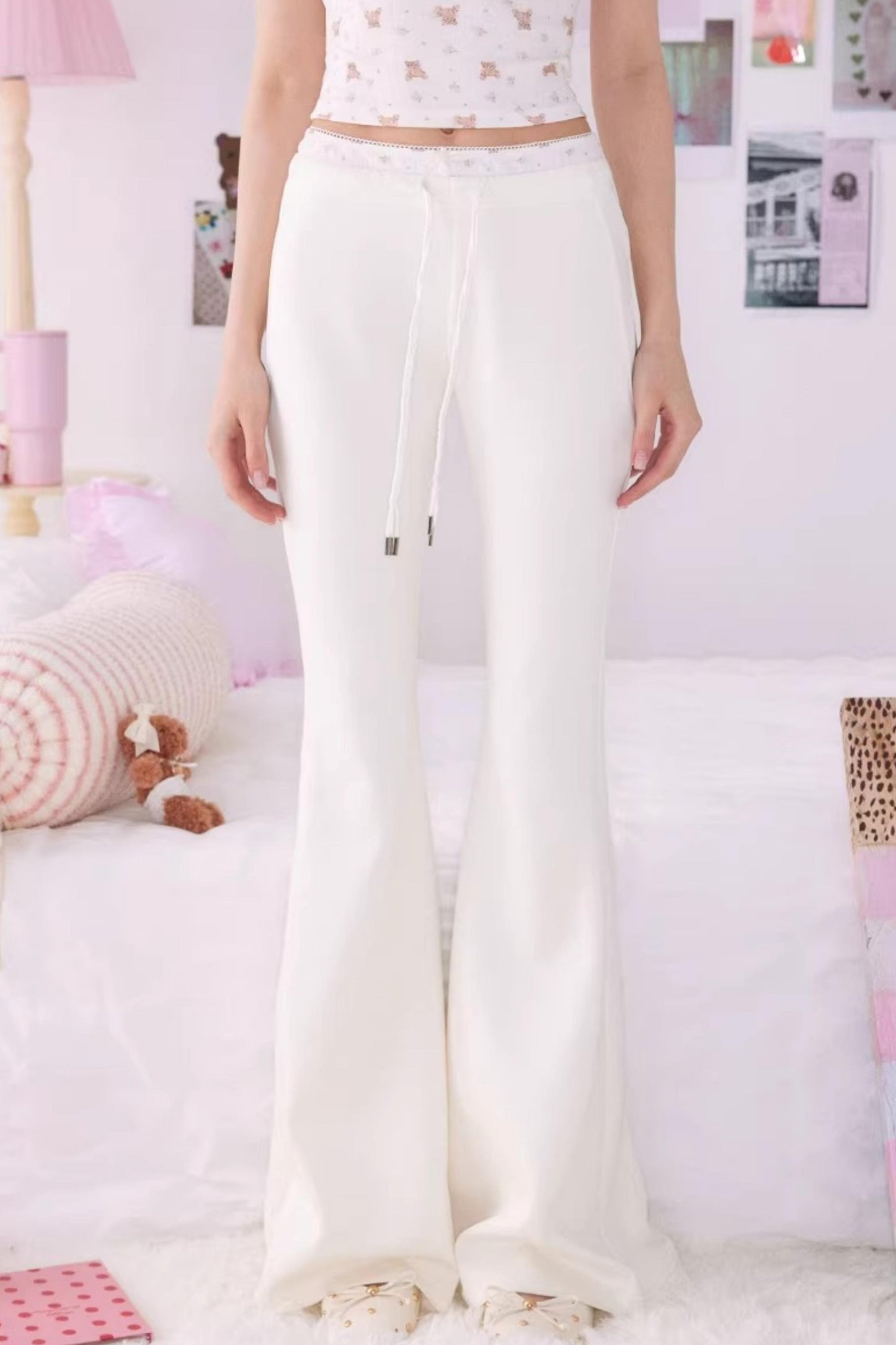 Bear Print Sweater Suspender Set-Up