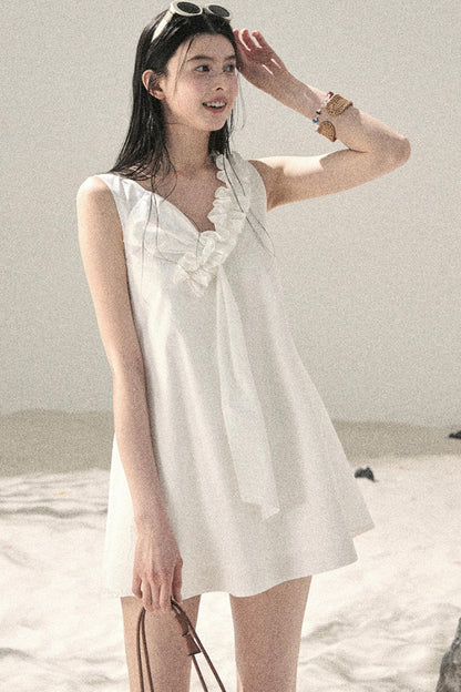 Seaside Breeze Ruffled Dress
