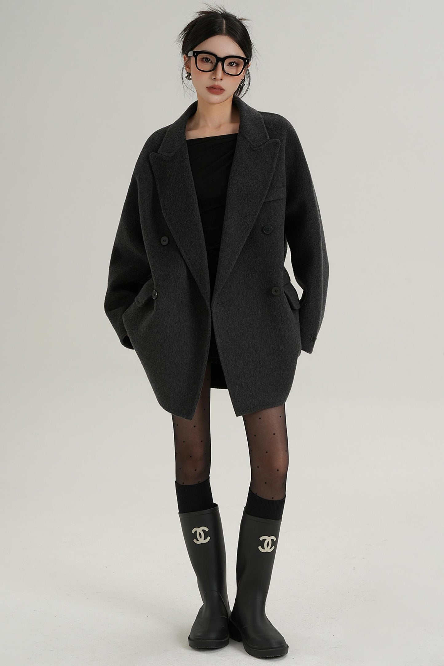 Woolen Elegance Long Coat