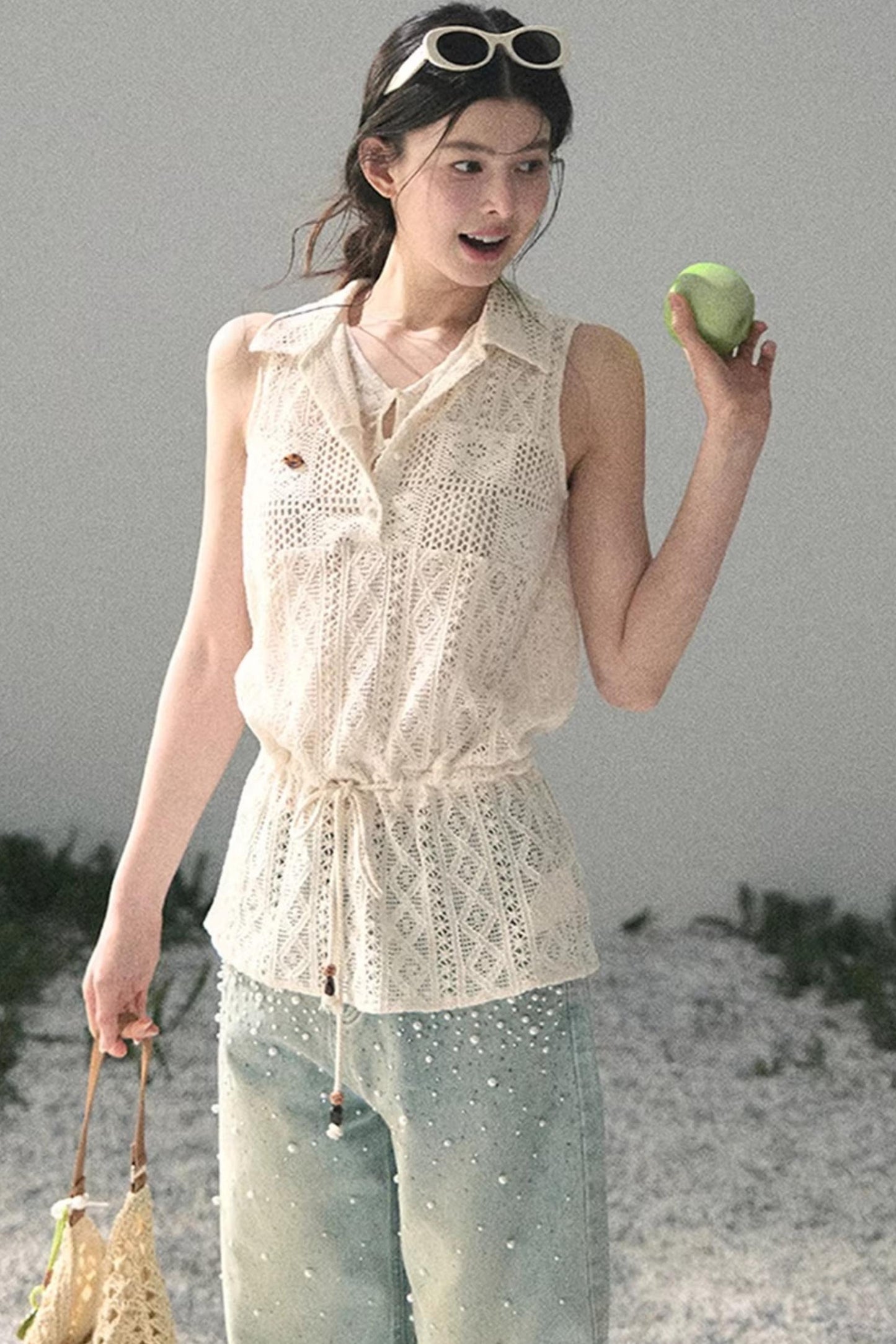 Lace Hollow-Out Summer Top
