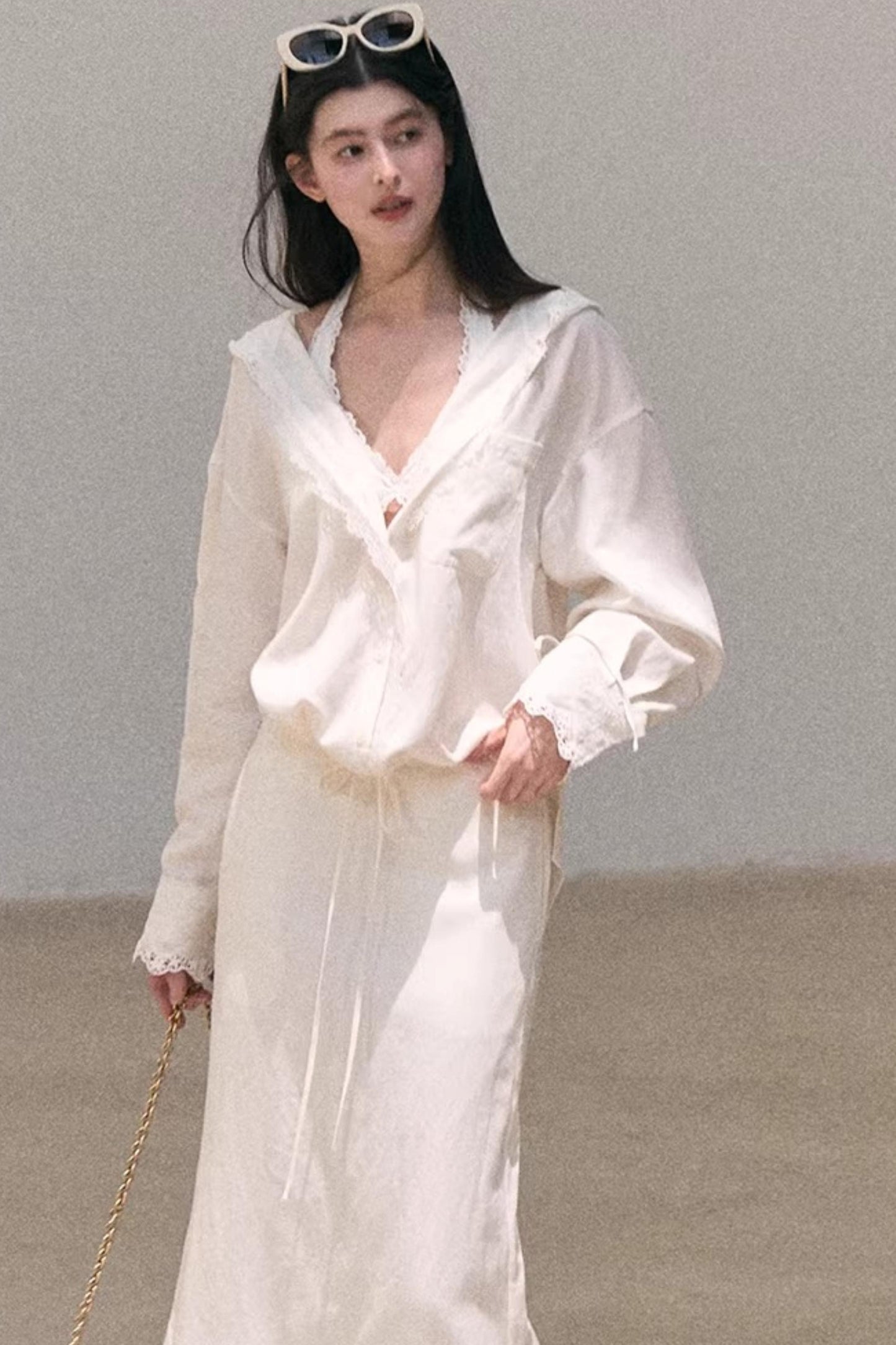 Lace-Trimmed Halter Camisole