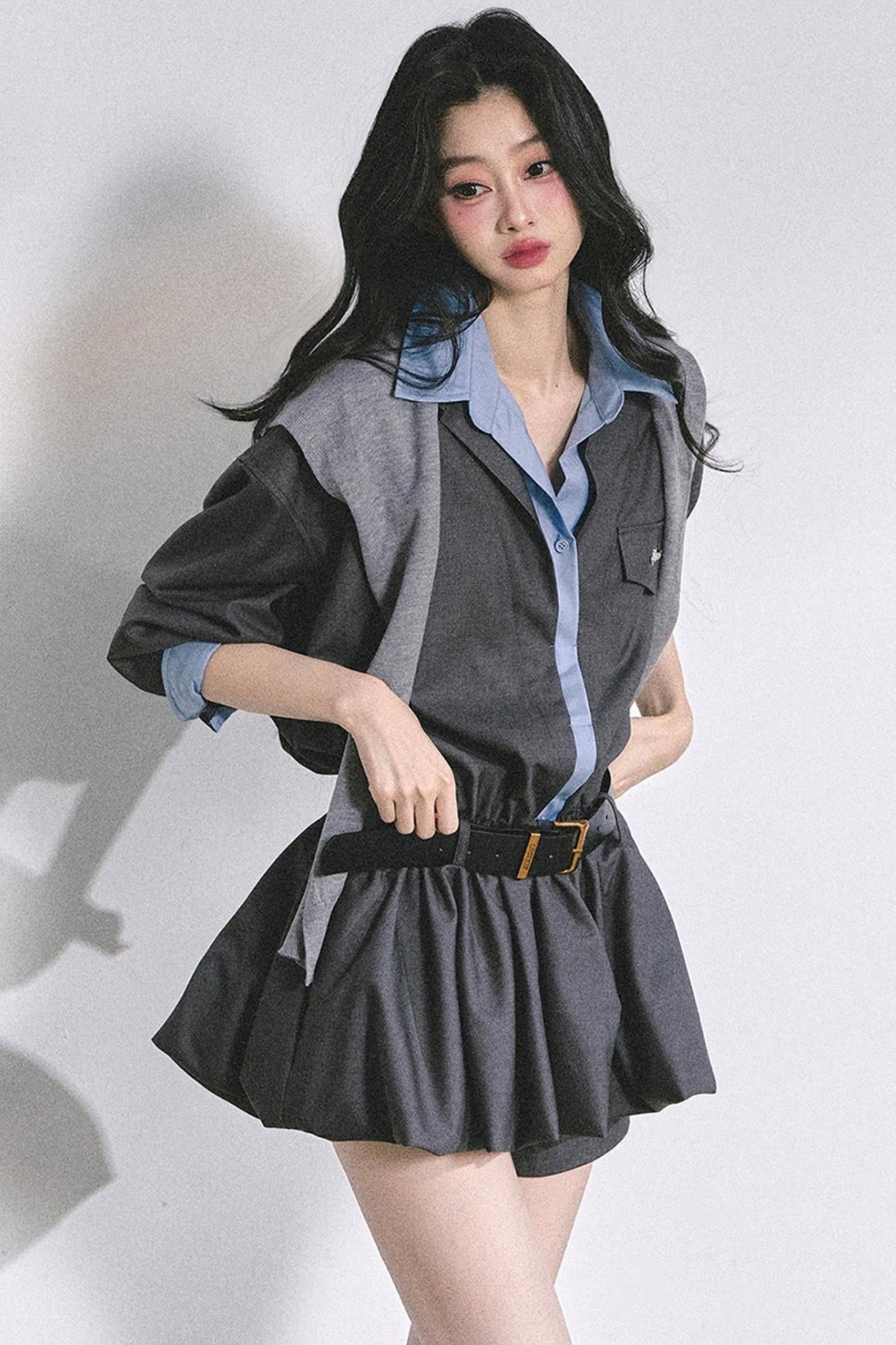 Autumn Bud Slim Dress Set-Up