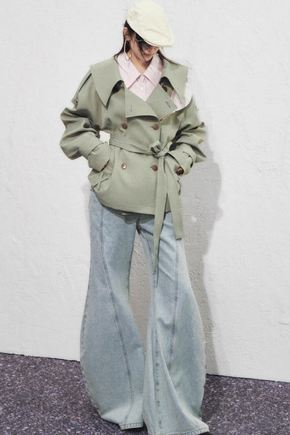 Classic Stand-Up Collar Trench Coat