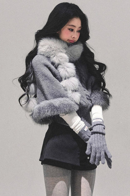 Korean Mohair Turtleneck Sweater