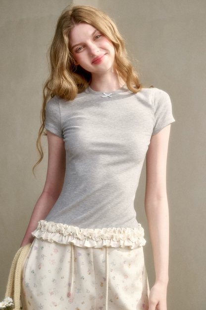 Milky Way Knit Lace Top