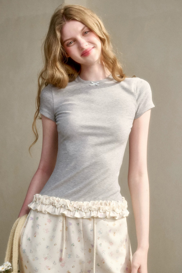 Milky Way Knit Lace Top