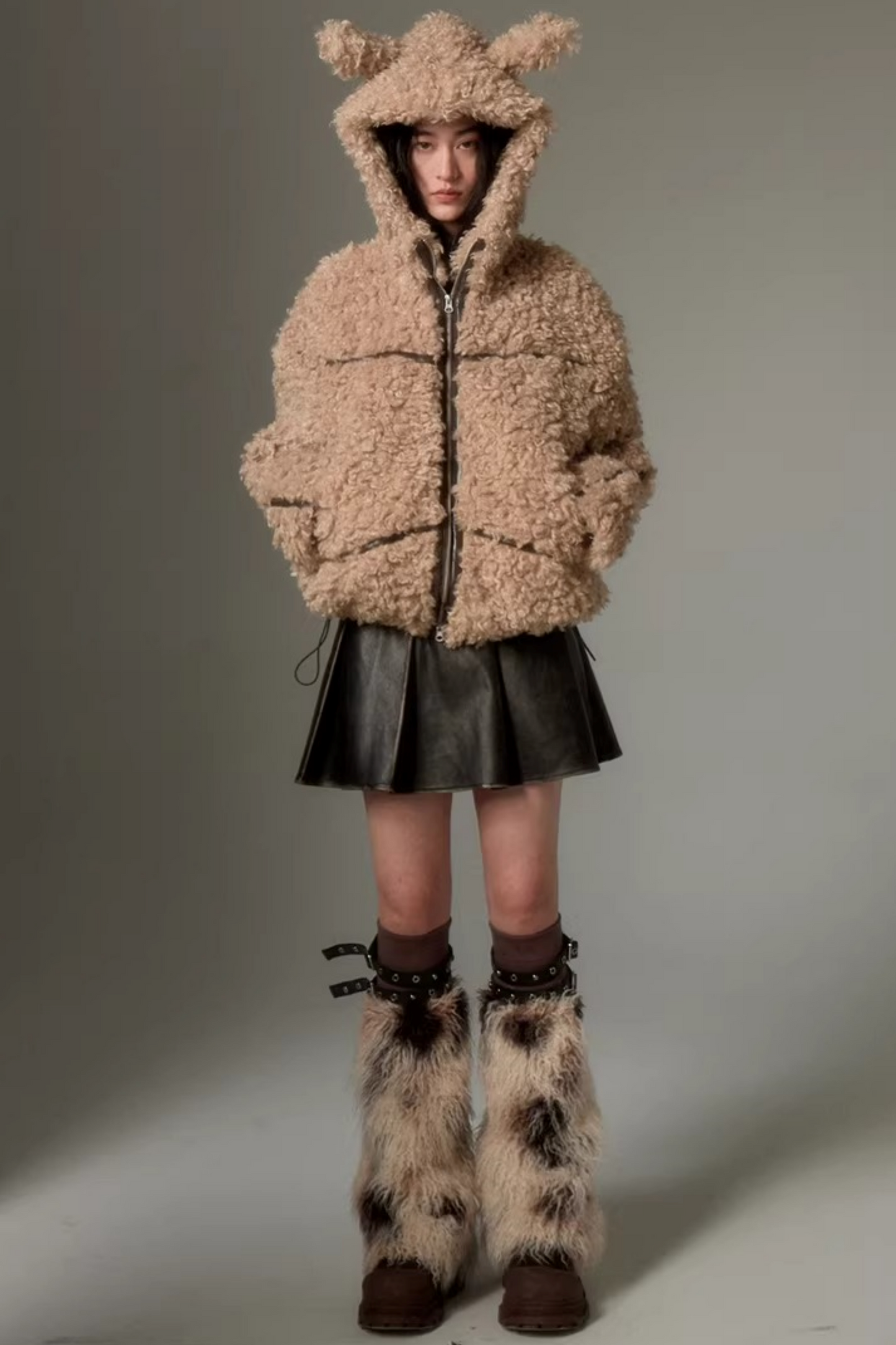 후드 재킷 작업복 세트