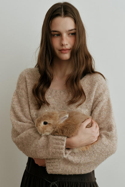 Light Luxury Wool Jacquard Top