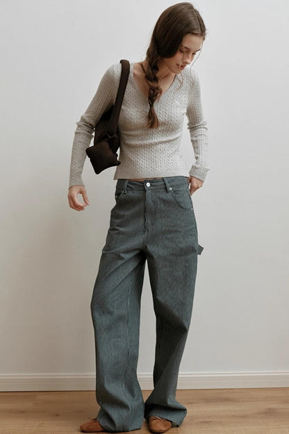 Velvet Twist Knitting Top