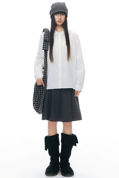 Original Pleated Workwear Skirt