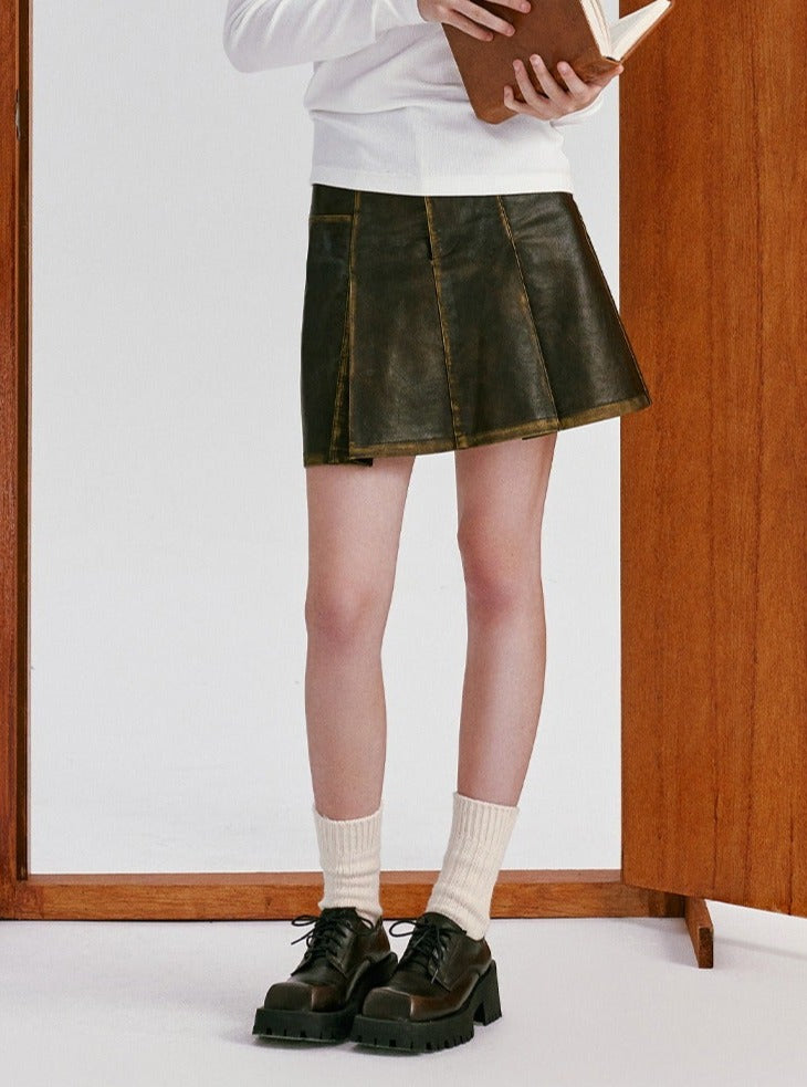 American leather skirt