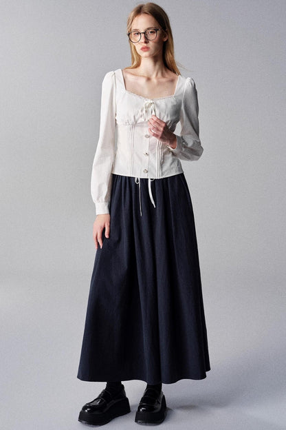 White Tea French Vintage Slimming Top