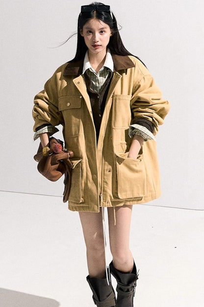 Vintage Crewneck Wool Knit Cardigan