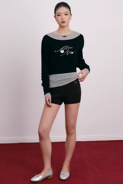 Cherry Jacquard Wool Top